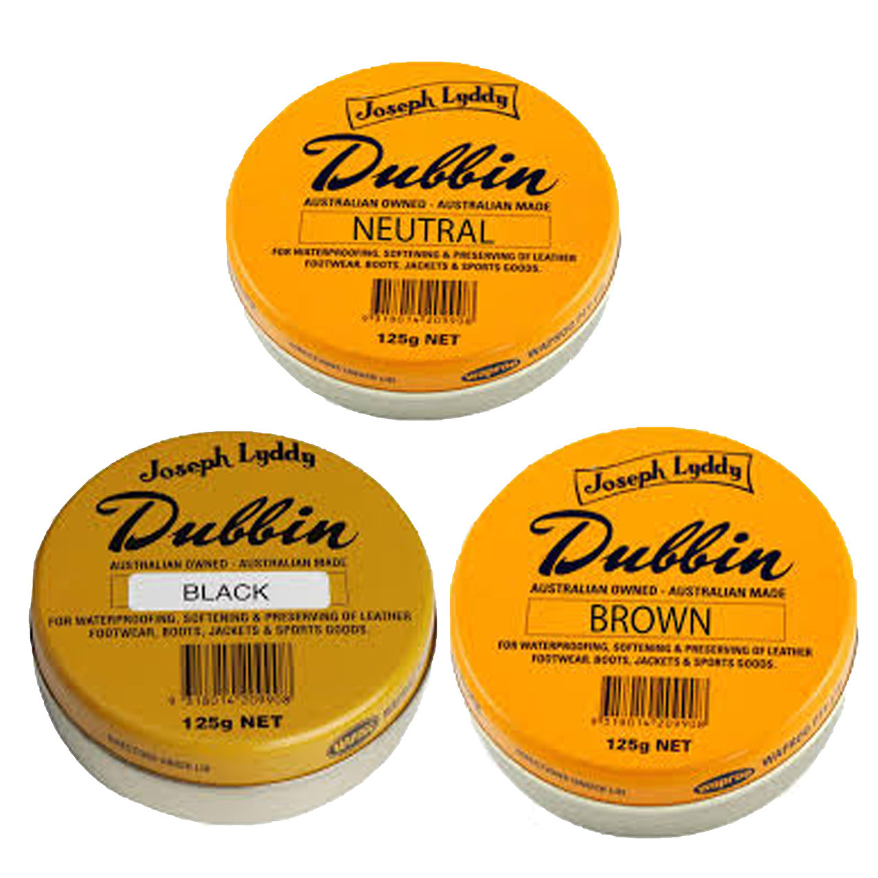 Dubbin Black, Brown & Neutral - 125g